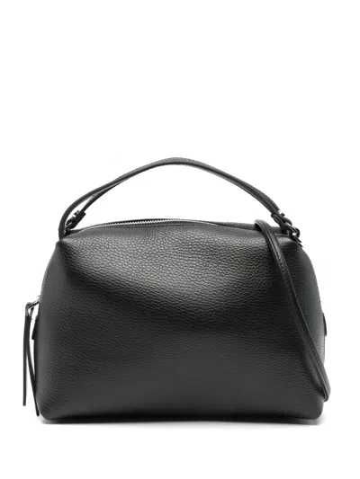 Gianni Chiarini Leather Tote Bag In Black