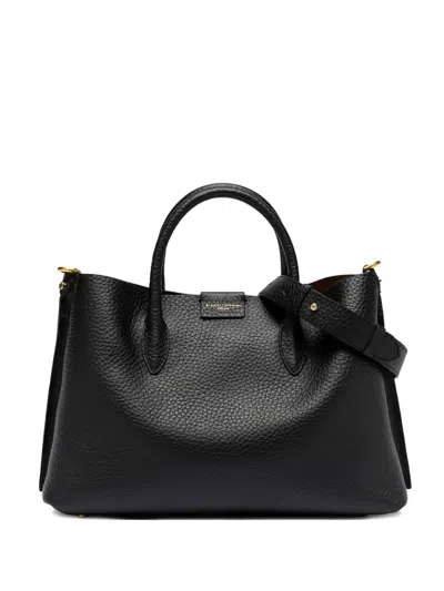 Gianni Chiarini Leather Tote Bag In Black