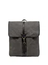 Gianni Chiarini Leather-trimmed Canvas Backpack