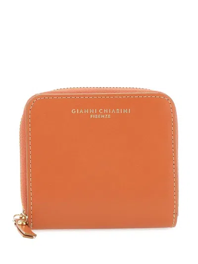 Gianni Chiarini Leather Wallet In 橘色