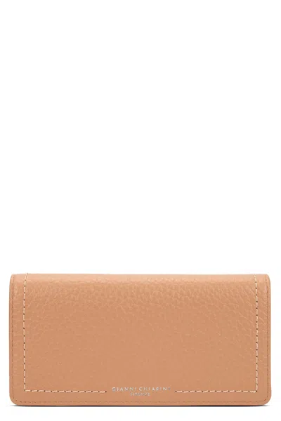 Gianni Chiarini Leather Wallet In Nude