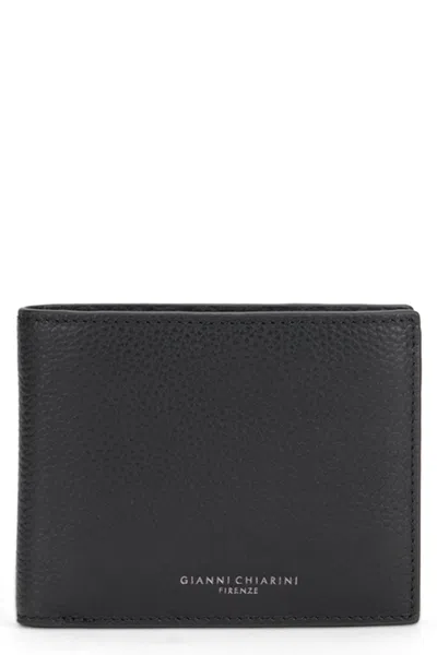 Gianni Chiarini Grainy Leather Wallet In Black