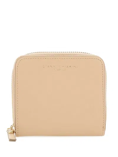 Gianni Chiarini Leather Wallet In Neutrals