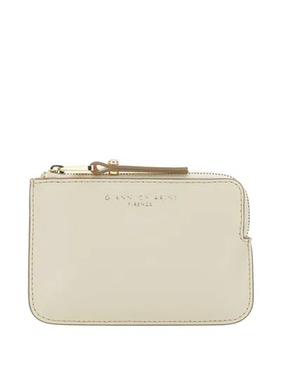 Gianni Chiarini Leather Wallet In Neutrals
