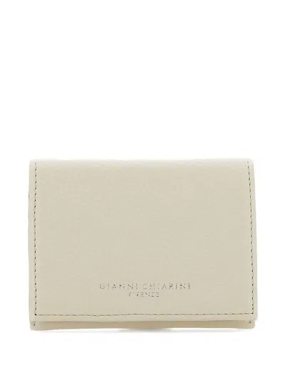 Gianni Chiarini Leather Wallet In Nude