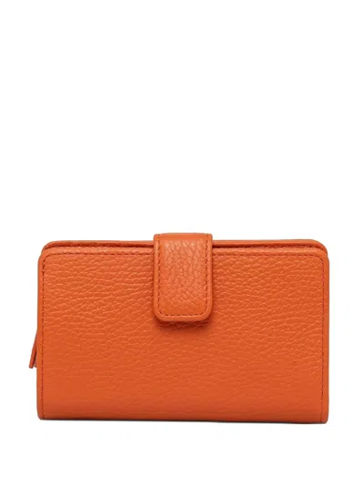 Gianni Chiarini Leather Wallet In Orange