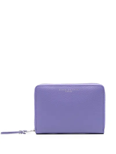 Gianni Chiarini Leather Wallet In Purple