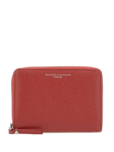 Gianni Chiarini Leather Wallet In Red