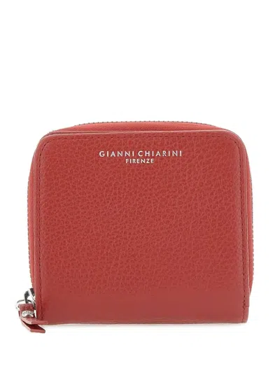 Gianni Chiarini Leather Wallet In Red