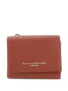 Gianni Chiarini Leather Zip-around Wallet In Red