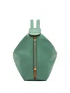 Gianni Chiarini Leather Zip Backpack In Green