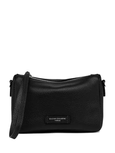 Gianni Chiarini Leather Zip-top Clutch Bag In Black