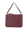 Gianni Chiarini Logo Embossed Zipped Shoulder Bag In Red