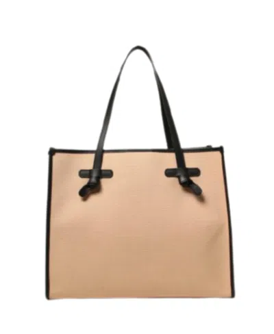 Gianni Chiarini Logo Handbag In Sand