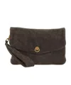Gianni Chiarini Logo Patch Clutch Bag In Black
