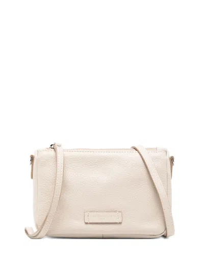 Gianni Chiarini Logo-patch Crossbody Bag In Neutral