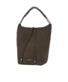 Gianni Chiarini Logo Patch Shoulder Bag In Green