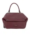 Gianni Chiarini Logo Patch Top Handle Bag In Purple