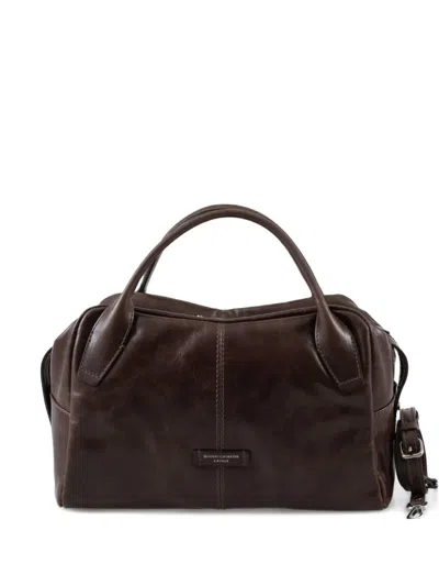 Gianni Chiarini Shopper Mit Logo-patch In Brown