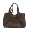 Gianni Chiarini Logo Patch Tote Bag In Brown