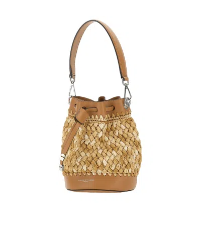 Gianni Chiarini Logo Printed Bag In Nude