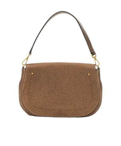 Gianni Chiarini Logo Printed Shoulder Bag In Brown