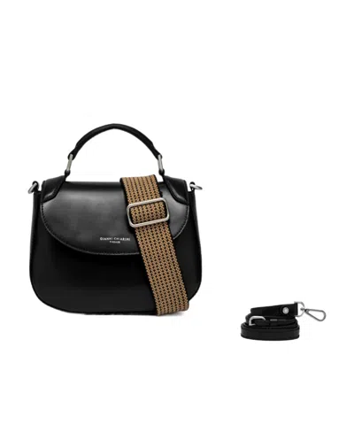 Gianni Chiarini Logo Shoulder Bag In Black