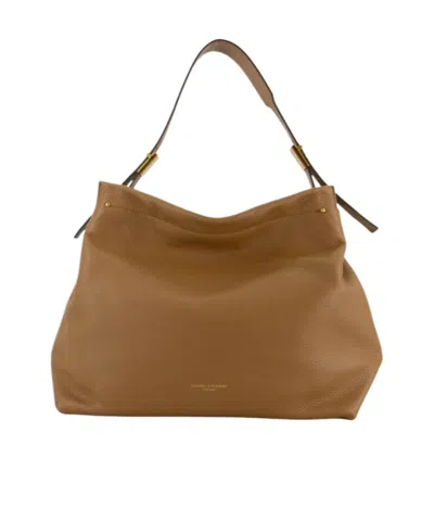Gianni Chiarini Logo Shoulder Bag In Brown