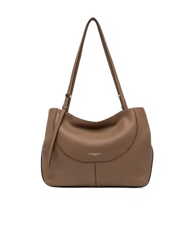 Gianni Chiarini Logo Shoulder Bag In Brown