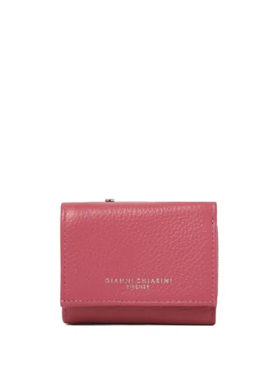 Gianni Chiarini Logo-stamp Wallet In Pink