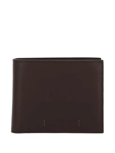 Gianni Chiarini Logo-stamp Bifold Wallet In Brown
