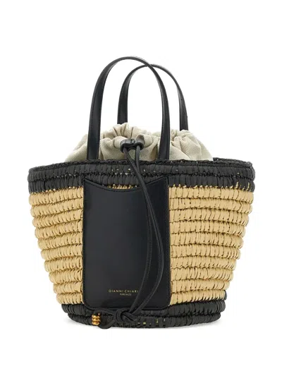 Gianni Chiarini Mae Bucket Bag In Black