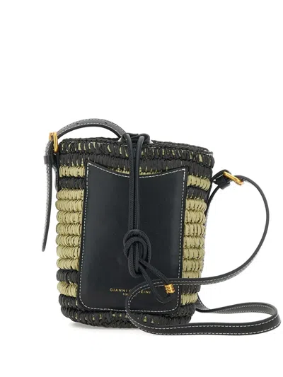 Gianni Chiarini Mae Bucket Bag In Black