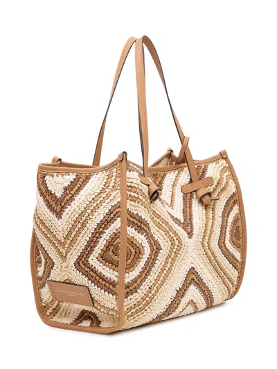Gianni Chiarini Marcel Soft Fabric Intrecciato Tote Handbag In Var.cuoio