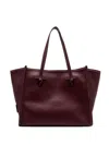 Gianni Chiarini Marcella Leather Shopping Tote Bag In Red