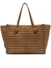 Gianni Chiarini Marcella Tote Bag Dual Handles Woven Texture In Brown