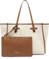 Gianni Chiarini Marcella Canvas And Leather Shopping Bag