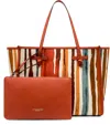 Gianni Chiarini Marcella Canvas And Leather Shopping Bag