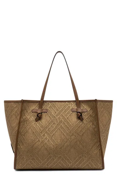 Gianni Chiarini Marcella Canvas And Leather Shopping Bag