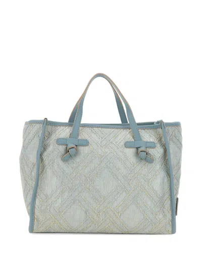 Gianni Chiarini Marcella Club Tote Bag In Blue