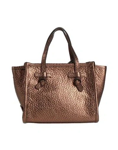 Gianni Chiarini Marcella Club Woman Handbag Bronze Size - Leather In Yellow