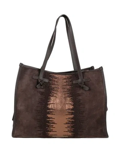 Gianni Chiarini Marcella Club Woman Handbag Dark Brown Size - Leather