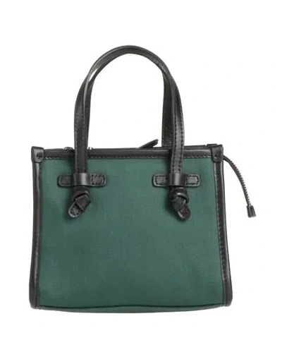 Gianni Chiarini Marcella Club Woman Handbag Green Size - Soft Leather, Textile Fibers In Green