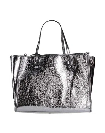 Gianni Chiarini Marcella Club Woman Handbag Gunmetal Size - Leather In Gray