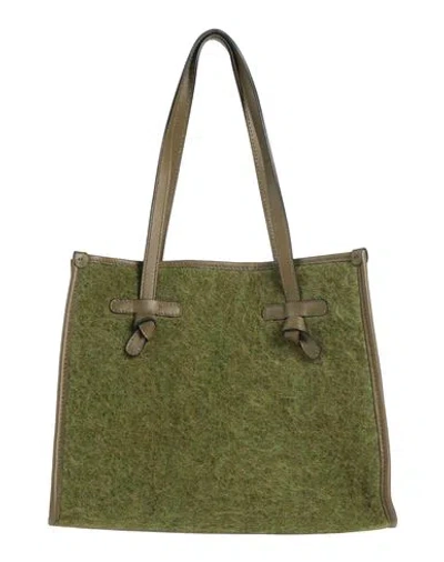 Gianni Chiarini Marcella Club Woman Handbag Military Green Size - Textile Fibers, Leather