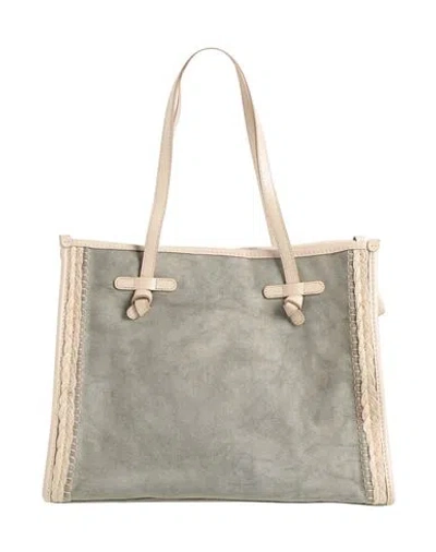 Gianni Chiarini Marcella Club Woman Handbag Military Green Size - Textile Fibers, Leather