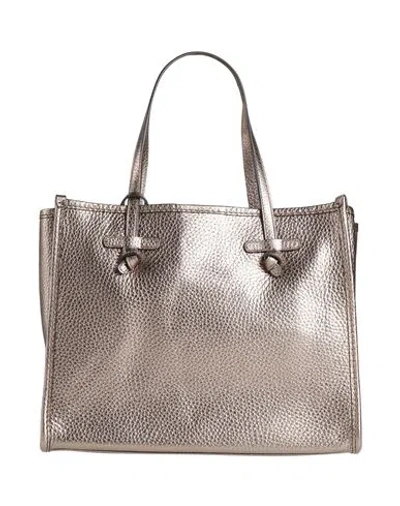 Gianni Chiarini Marcella Club Woman Handbag Platinum Size - Cow Leather In Gray