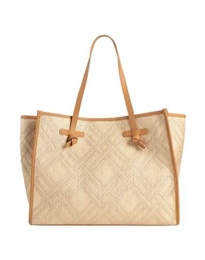 Gianni Chiarini Marcella Club Woman Handbag Tan Size - Textile Fibers In Brown
