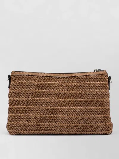 Gianni Chiarini Marcella Clutch Bag Woven Strap Hardware