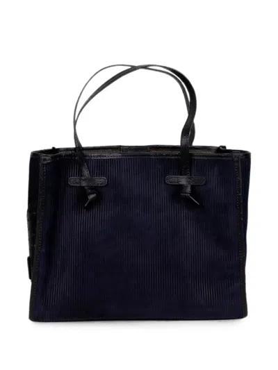 Gianni Chiarini Marcella Corduroy-effect Tote Bag In Black